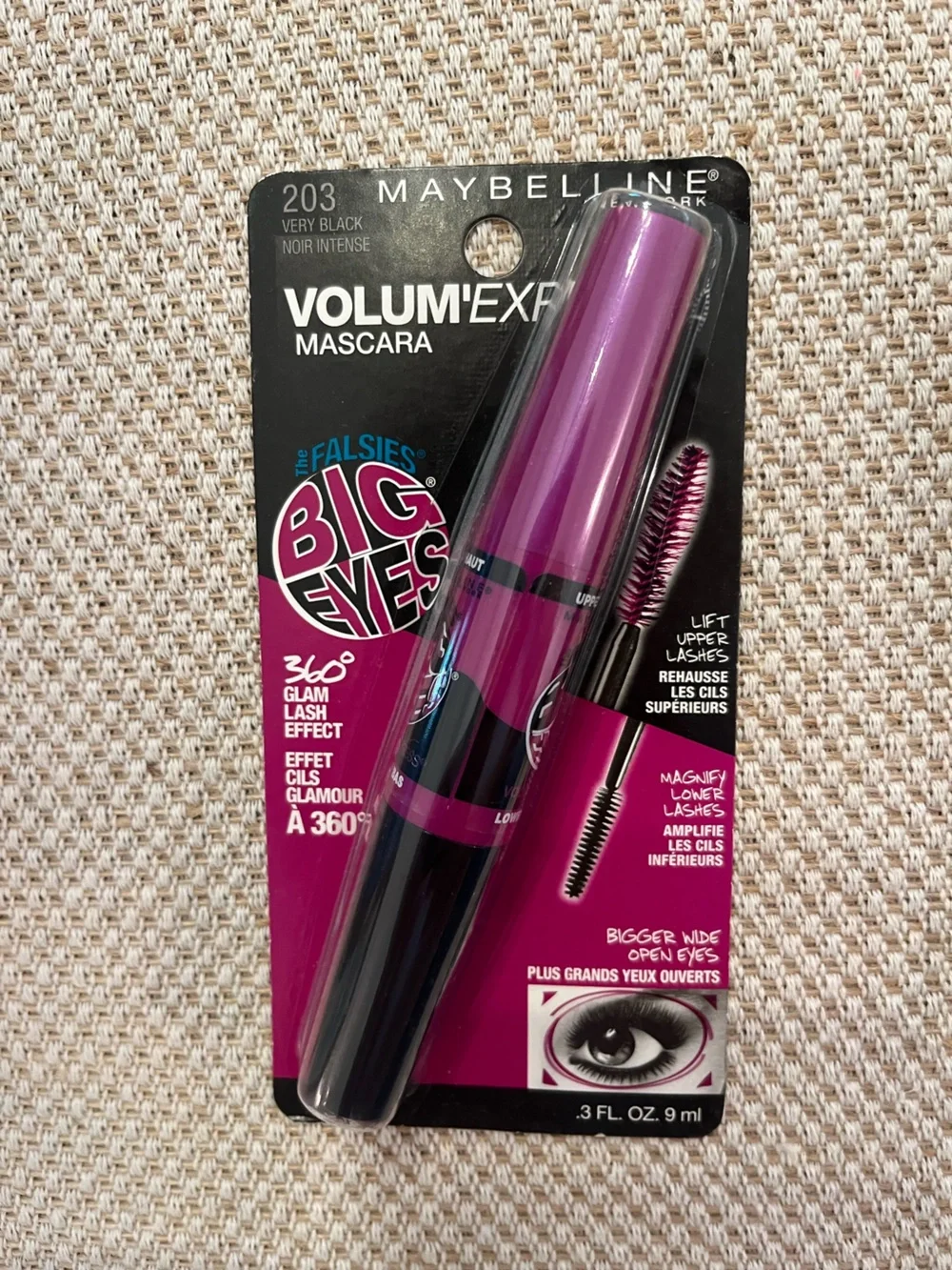 Maybelline Volum' Express Falsies Big Eyes Mascara — 3 tubes
